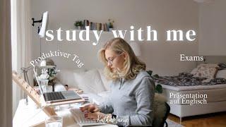 study with me: ein produktiver Lerntag, exams, präsentation