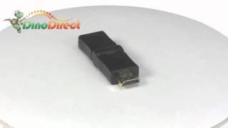 HDMI Male to Female Converter Adapter 180° Rotation  from Dinodirect.com