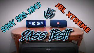 EPIC BASS TEST! Sony Srs Xb43 vs. JBL Xtreme. Sound Quality & Bass Comparison. *please use  