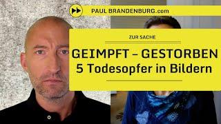 "Geimpft – gestorben" – 5 Todesopfer in Bildern (Teil 2 von 2)