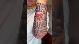 Red Ink tattoos #tattoo #redink #redtattoos #tattoosleeve #tattooshop