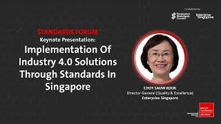 ITAP 2021 SF: Supporting Implementation of Industry 4 0 Solutions Through Standards in Singapore