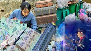 Poor girl picks up scrap: girl picks up huge amount of money at abandoned dump