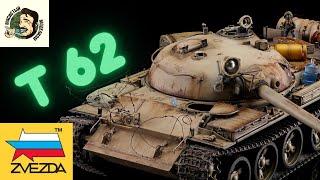 ТАНК Т-62 от ЗВЕЗДЫ 1/35.СБОРКА И ПОКРАСКА МОДЕЛИ ТАНКА.РУССКАЯ ТАМИЯ ???