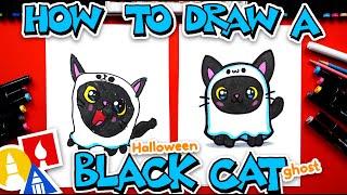 How To Draw A Black Cat Ghost