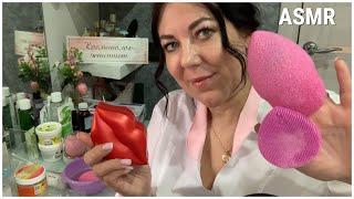 ASMR УСНУТ 99% СРАЗУ‍️НЕЖНЫЙ УХОД ЗА ВАШИМ ЛИЦОМ И ГУБАМИМАССАЖ ЛИЦА В ПЕРЧАТКАХ/РОЛЕВАЯ ИГРА