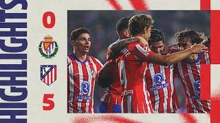 RESUMEN | Valladolid 0-5 Atlético de Madrid |  Lenglet, Alvarez, De Paul, Griezmann y Sørloth