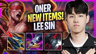 ONER TRIES LEE SIN WITH NEW ITEMS! - T1 Oner Plays Lee Sin JUNGLE vs Jarvan! | Season 2024