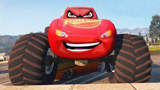 LIGHTNING MCQUEEN MONSTER TRUCK / GTA 5 Cars 3 Mods