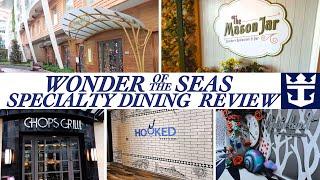 Royal Caribbean Wonder Of The Seas Specialty Dining Review & Top 5