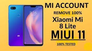 XIAOMI MI 8 LITE MI ACCOUNT REMOVE MIUI 11 100% TESTED