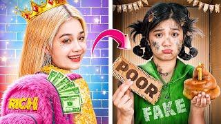 Rich Girl Pretends To Be Poor To Attend A Poor Birthday Party!