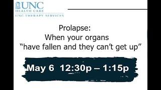 Prolapse: When Your Organs have Fallen and They Can't Get Up