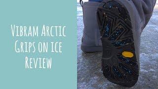 Comparing Vibram Arctic Grip shoes to regular winter boots and slip-on ice cleats