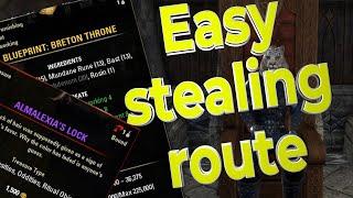 Fast and Easy stealing route in ESO - How to profit in eso by being a thief, Stealing Guide Location