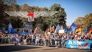 Wahlkampfabschluss  der AfD-Thüringen in Erfurt mit Alice Weidel und Landolf Ladig