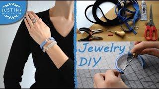 DIY jewelry: How to make felted wool & silver bracelets | Easy tutorial | Justine Leconte