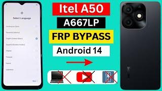 Itel A50c (A669L) Frp Bypass Android 14 | Itel A50 Google Account Remove New Method No PC No Tool 