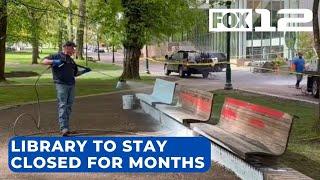 Cleanup underway on PSU campus after days of protest