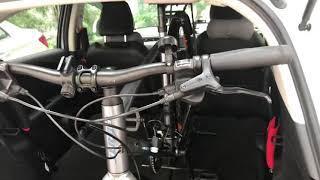 2 Bicycles inside Honda HRV