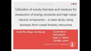 Utilization of woody biomass and residues for production of energy products and natural compounds