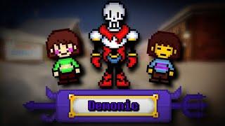 Bonetale Sans vs Frisk | Papyrus demonic level | Демонический уровень Папируса