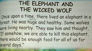 The elephant  and The wolf  moral english stories #transition #trending #story #english 