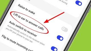 What is Lift to ear to answer calls in Realme Phone