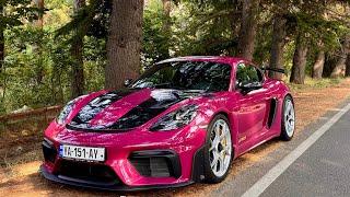 Porsche GT4RS on track.
