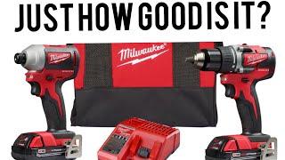 Milwaukee SUBCOMPACT 2 tool brushless combo kit UNBOXING & REVIEW (NOT WHAT I EXPECTED)