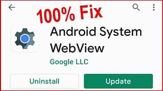 Solved Android System WebView update problem | Android System Webview Update nahi ho raha hai