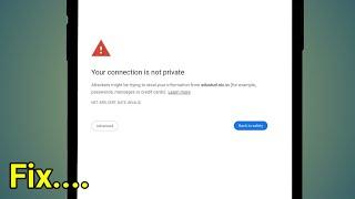 Your Connection Is Not Private | Your Connection Is Not Private Google Chrome