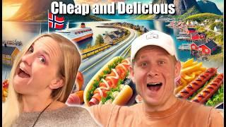 Top 5 Best Cheap Foods We Tried in Norway! (Road Trip Favorites)