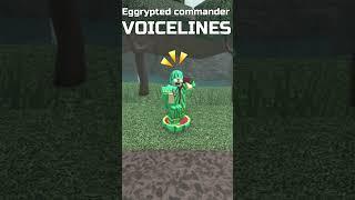 All Eggrypted Commander Voicelines TDS #shorts