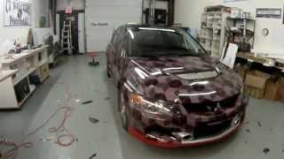 Black Box Rally Evo car wrap time lapse by Unlimited Signs