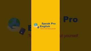 Welcome to Speak Pro English