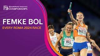 A trio of MEDALS!  Femke Bol  | Every race in Roma 2024