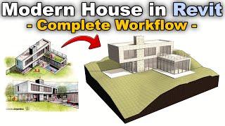 Modeling a Modern House in Revit Tutorial