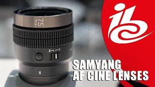 Samyang V-AF Auto-Focus Cine Lenses: First Look (IBC 2022)