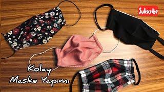 Evde Maske Yapımı | KENDİ MASKENİ KENDİN YAP | Face Mask Making  How to Sew Face Mask |