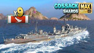 Эсминец Казак: Выдающийся результат на карте Осколки - World of Warships