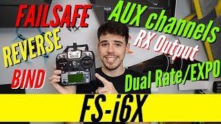 FlySky FS-i6X  How to Setup TOP 5 FUNCTIONS for BEGINNER PILOTS