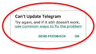 How To Fix Can't Update Telegram Error On Google Playstore Android & Ios - Caanot Update App Error