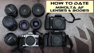 How to date by year Minolta AF lenses and bodies