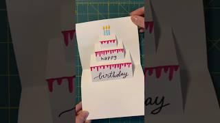 Begini Cara Membuat Kartu Ucapan Ulang Tahun 3D  #shortvideo #kadoultah