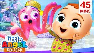 Ausflug ins Aquarium | Kinderlieder mit Klein Joni | Little Angel Deutsch