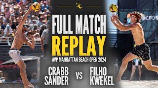 Ta.Crabb/Sander vs Filho/Kwekel | 2024 AVP Manhattan Beach Open: Friday Round 2