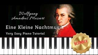 Mozart - Eine Kleine Nachtmusik | Very Easy Piano Tutorial + FREE  Sheet Music