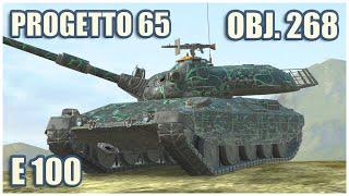 Progetto 65, Object 268 & E 100 • WoT Blitz Gameplay