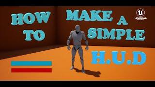 UE4 Tutorial For Beginners - How to make a simple HUD (In 2 minutes!) [EASY]